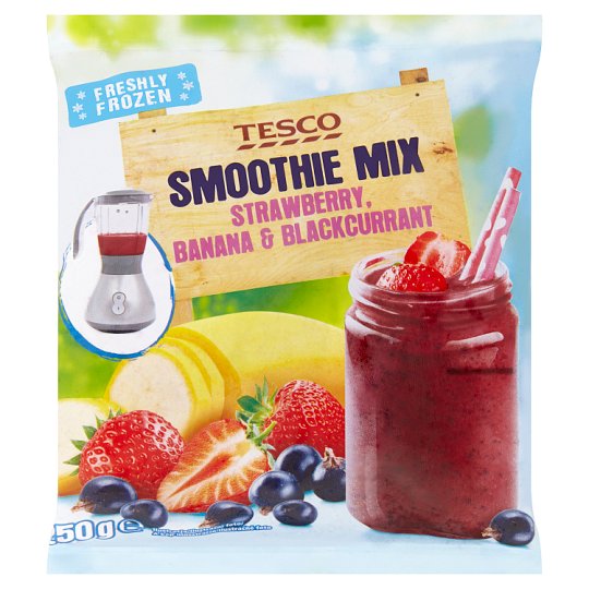 Tesco Smoothie Mix Strawberry, Banana & Blackcurrant 250g Tesco Potraviny