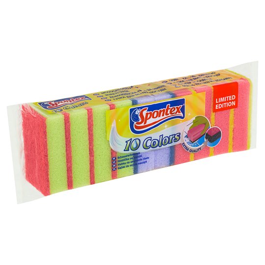 Spontex Colors houbička na nádobí 10 ks
