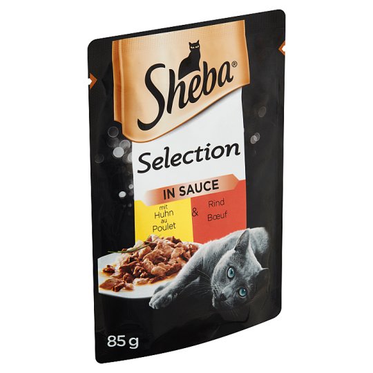 Sheba Selection in Sauce Complete Wet Food for Adult Cats with Chicken