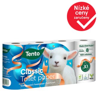 Tento Pearl white toaletní papír 8 rolí