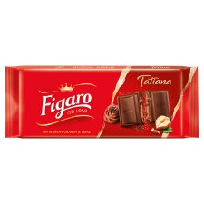 Figaro Tatiana mléčná čokoláda s lískooříškovou náplní 90g
