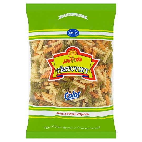 Japavo Color těstoviny bezvaječné barevné vřetena malá 500g