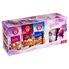 Teekanne World of Fruits Let it Snow Flavored Fruit-Herbal Tea 140g + Mug