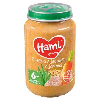 Hami masozeleninový příkrm Zelenina s jehněčím a jáhlami od uk. 6. měsíce 200g