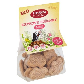 Biopekárna Zemanka Krtkovy malinové bio sušenky 100g