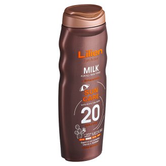 Lilien Sun Active Voděodolné mléko SPF 20 200ml