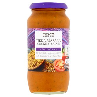 Tesco Tikka masala středně pálivá omáčka s cibulí a jogurtem 500g