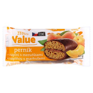 Tesco Value Perník s náplní s meruňkami 60g