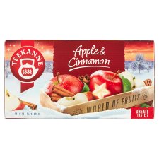 Teekanne World of Fruits Apple & Cinnamon ovocno-bylinný čaj 20 x 2,25g (45g)