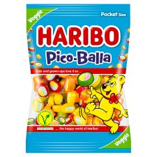 Haribo Pico Balla Jelly Confectionery with Fruit Flavors 80g