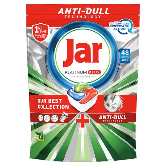 Fairy Platinum Plus All In One Dishwasher Tablets Cool Blue, 48 Tablets