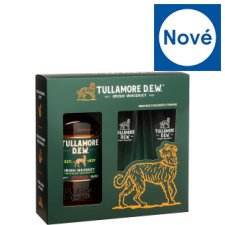 Tullamore D.E.W Irská whiskey 700ml + 2 skleničky