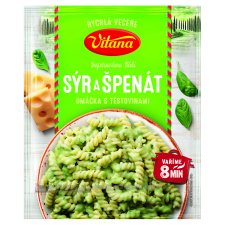Vitana Rychlá večeře Cheese and Spinach Sauce with Pasta 154g