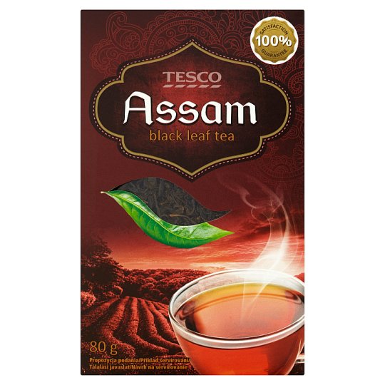 Tesco Assam čaj černý sypaný 80g