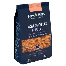 Sam Mills Fusilli těstoviny s vysokým obsahem proteinu z cizrny a žlutého hrachu 250g