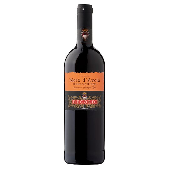 Decordi Nero d'Avola Terre Siciliane červené víno 750ml
