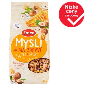 Emco Mysli na Zdraví Křupavé med a oříšky 750g