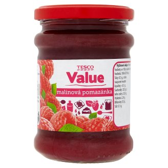Tesco Value Malinová pomazánka 270g