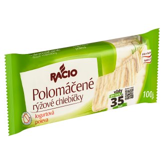 Racio Polomáčené rýžové chlebíčky s jogurtovou polevou 100g