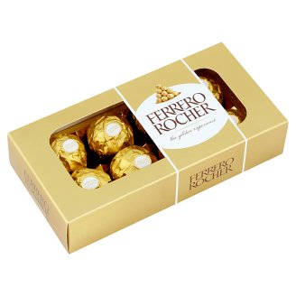 Ferrero Rocher Oplatky s polevou z mléčné čokolády a drcenými lískovými oříšky 100g