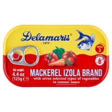 Delamaris Izola Brand makrela se zeleninou v rajčatové omáčce 125g