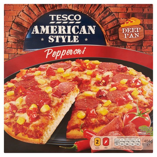Tesco American Style Pepperoni 404g