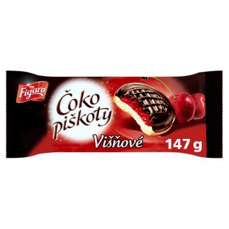 Figaro Čoko Piškoty Višňové 147g