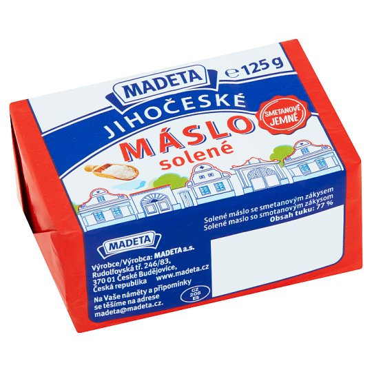 Madeta Jihočeské Salted Butter 125g