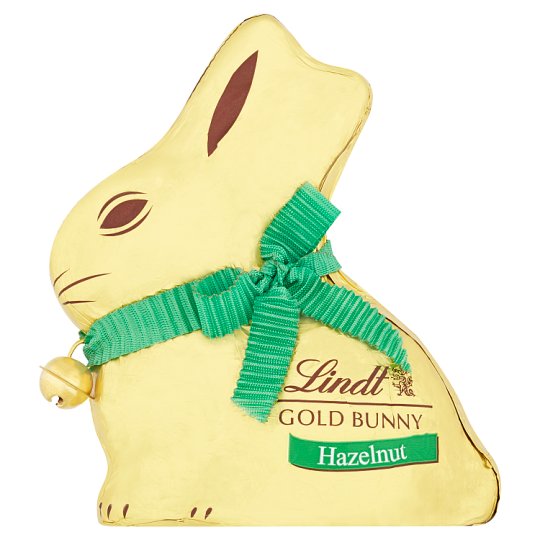 Lindt Gold Bunny Hazelnut Milk Chocolate With Crushed Hazelnuts 100g Tesco Groceries 1311