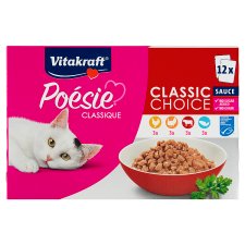 Vitakraft Poésie Classique Complete Food for Adult Cats 12 x 85g (1020g)