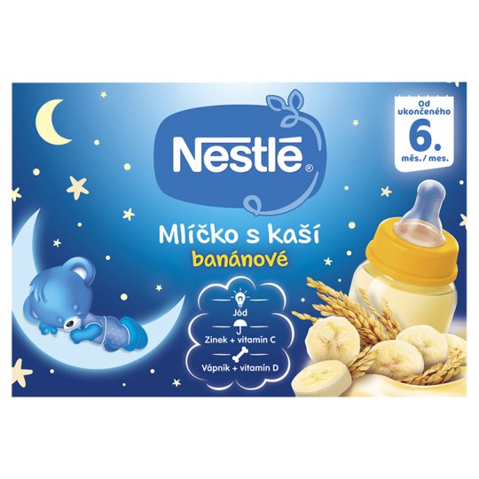 NESTLÉ Mlíčko s kaší Banánové 2 x 200ml