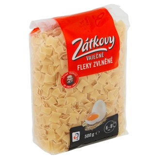 Zátkovy Vaječné Těstoviny Fleky zvlněné 500g