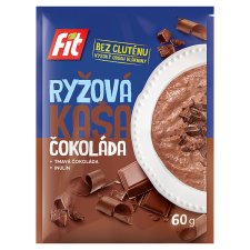 Fit Sypká směs z obilovin pro přípravu rýžové kaše s kousky hořké čokolády 60g