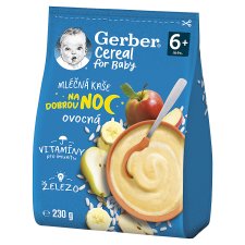 GERBER Cereal Milk Fruit Porridge Good Night 230g