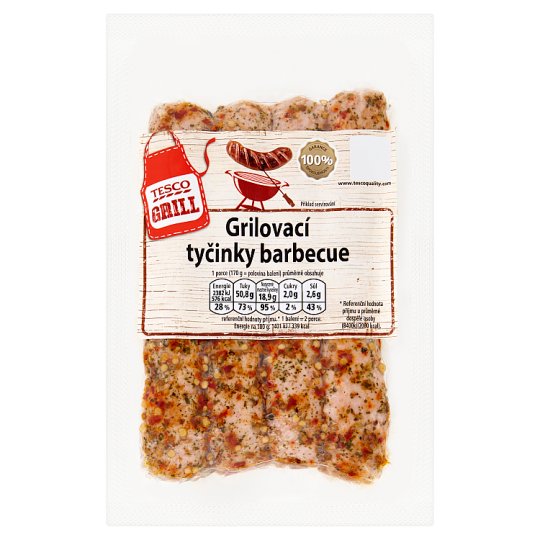 Tesco Grill Grilovací tyčinky barbecue 340g