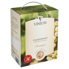 Vinium Classique Chardonnay víno bílé polosuché 3,0l