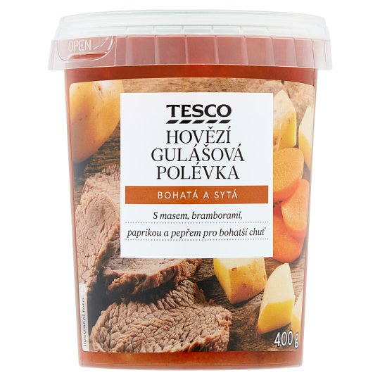Tesco Hovězí gulášová polévka 400g