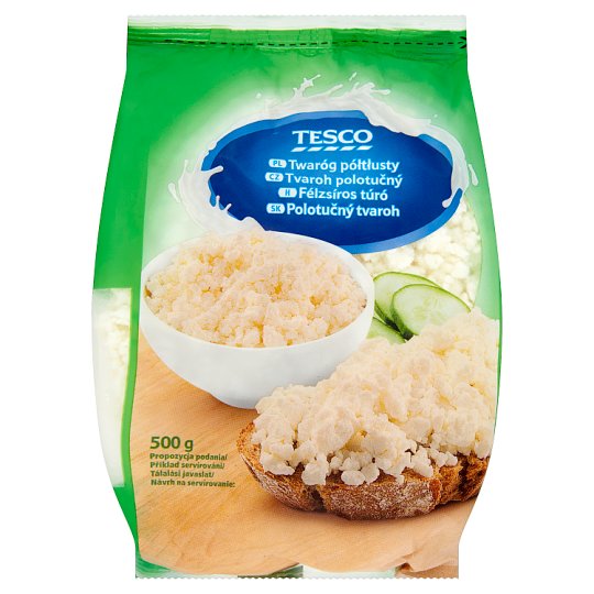 Tesco Tvaroh polotučný 500g