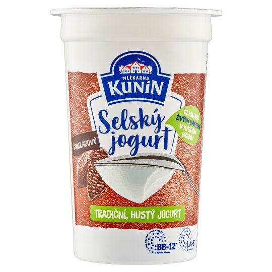 Mlékárna Kunín Selský jogurt čokoládový 200g