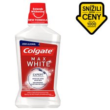 Colgate Max White ústní voda bez alkoholu 500ml