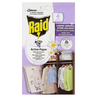 Raid Active Paper proti molům aktivní závěs čerstvé květy 4 ks