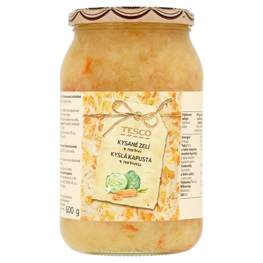 Tesco Kysané zelí s mrkví 900g
