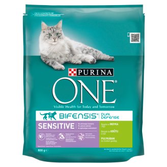 Purina ONE Sensitive bohaté na krůtu a rýži 800g