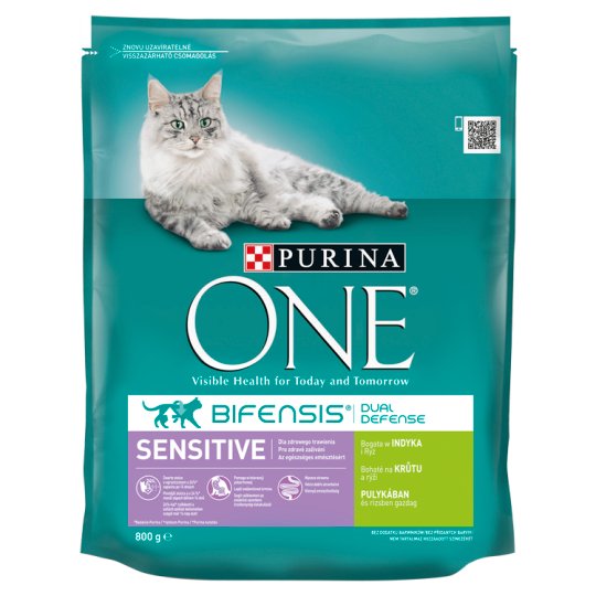 Purina ONE Sensitive bohaté na krůtu a rýži 800g
