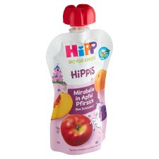 HiPP HiPPiS Bio jablko-broskev-mirabelka 100g