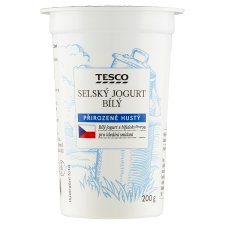 Tesco Selský jogurt bílý 200g