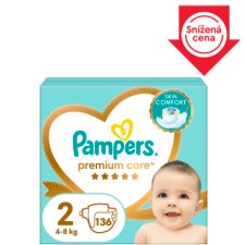 Pampers Premium Care Velikost 2, 136 Plenek, 4kg-8kg