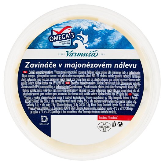 Varmuža Zavináče v majonézovém nálevu 200g