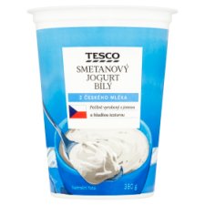 Tesco Smetanový jogurt bílý 380g