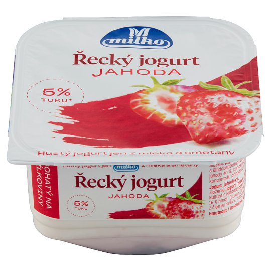 Milko Řecký jogurt 5% borůvka/jahoda 140g